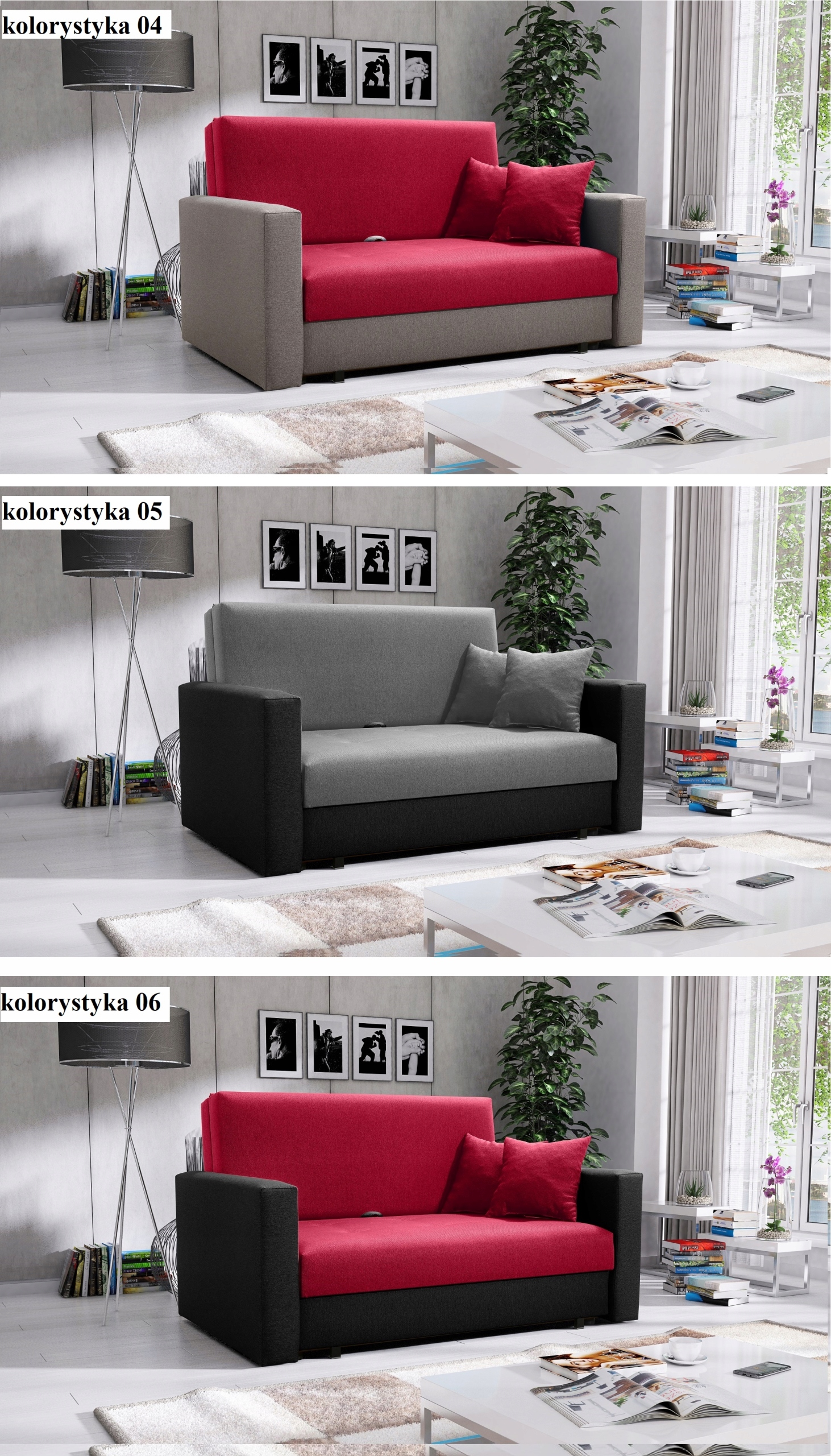 Sofa Smart - amerykanka rozkładana, fotel, dwójka Kolekcja SmartII