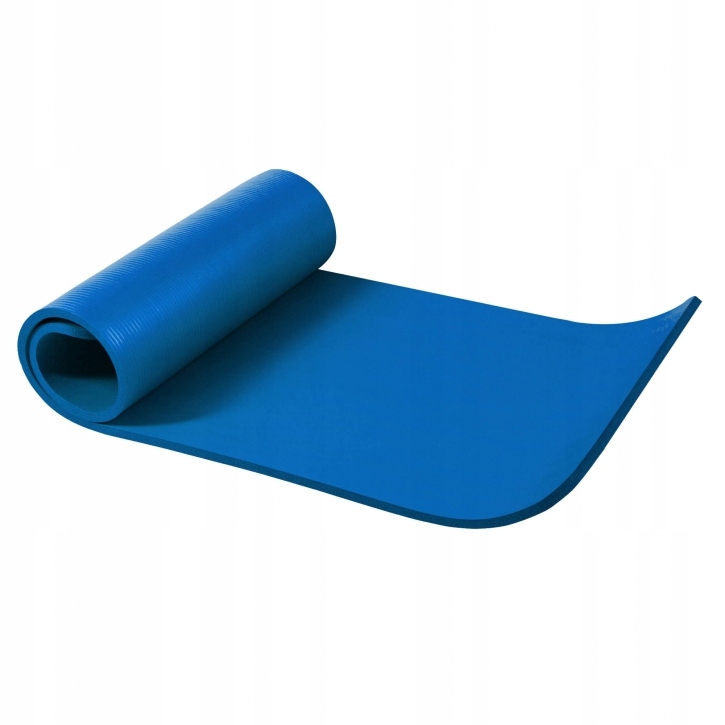 

Mata do jogi ćwiczeń fitness 190x60x1,5 błękitna