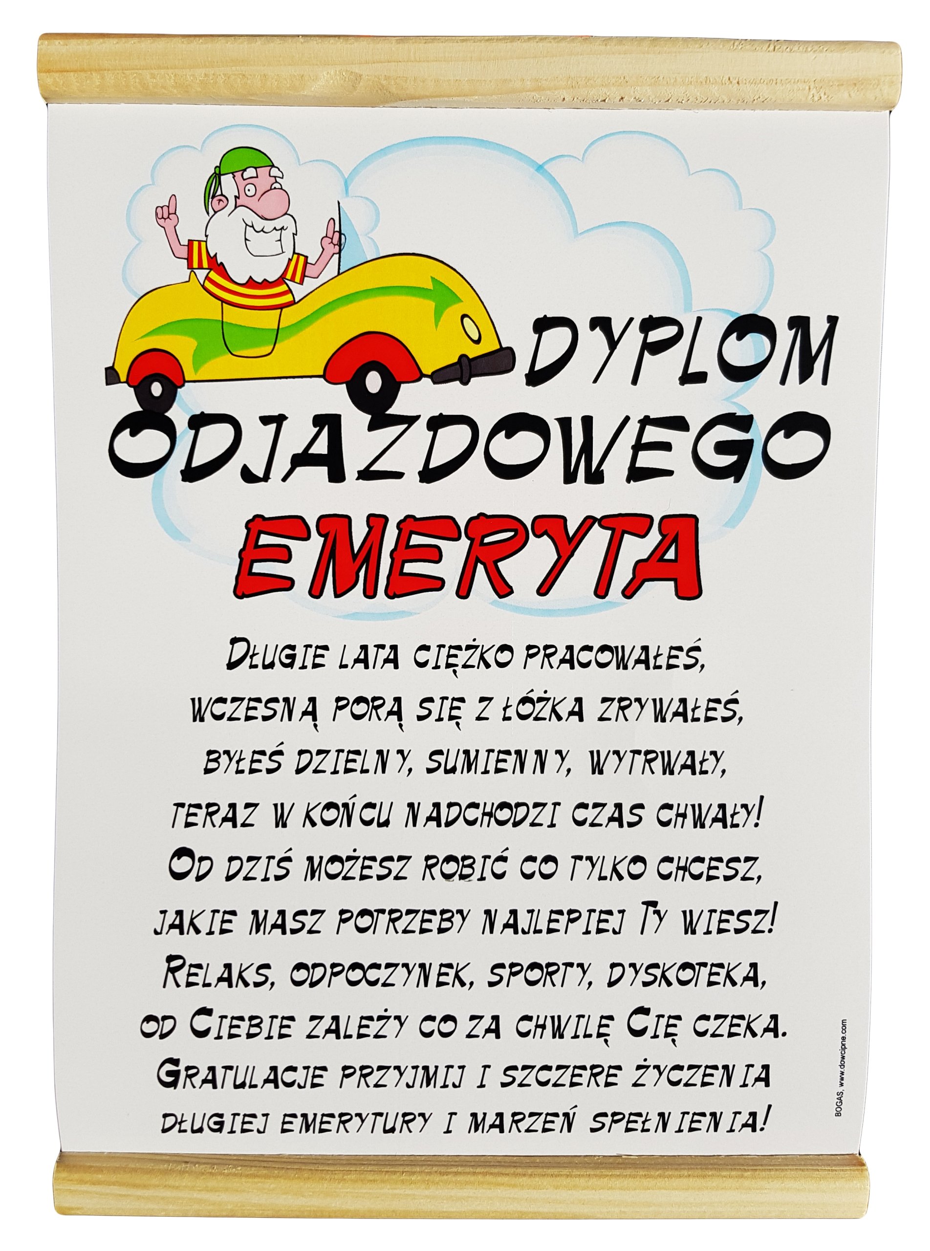 

Dyplom, Kartka, Pamiątka dla Emeryta, Emerytura!!!