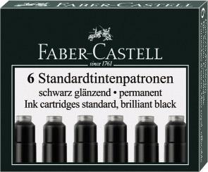 

Naboje do piór Faber Castell krótkie 6 szt czarne