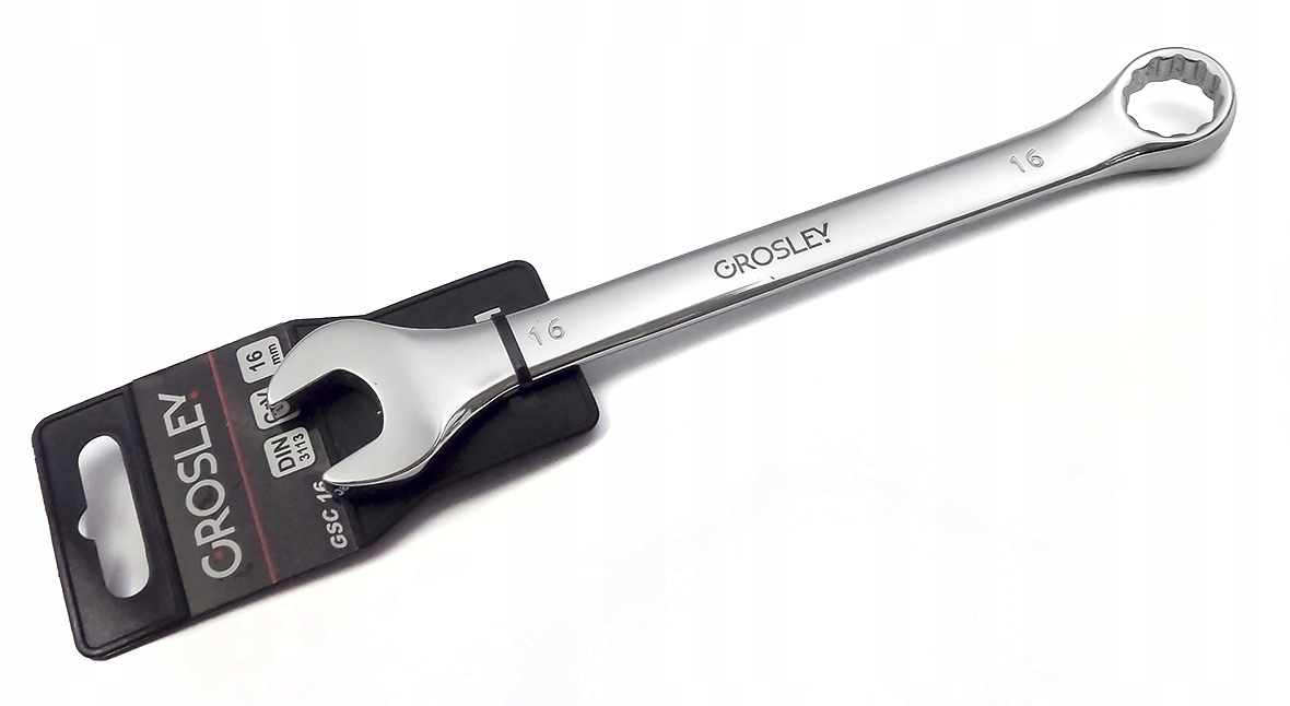 

Klucz płasko-oczkowy Cr-V rozmiar 16 mm Grosley