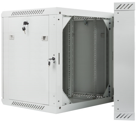 12U Szafa Rack wisząca 19 600x600 Dwusekcyjna Szafka instalacyjna