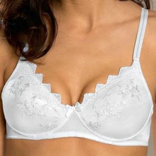 Naturana Wireless Lace Mastectomy Bra With Cotton 5807