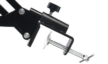 PROFESJONALNY STATYW MIKROFONOWY RADIOWY BIURKOWY MONTOWANY DO BLATU BIURKA Marka MOZOS