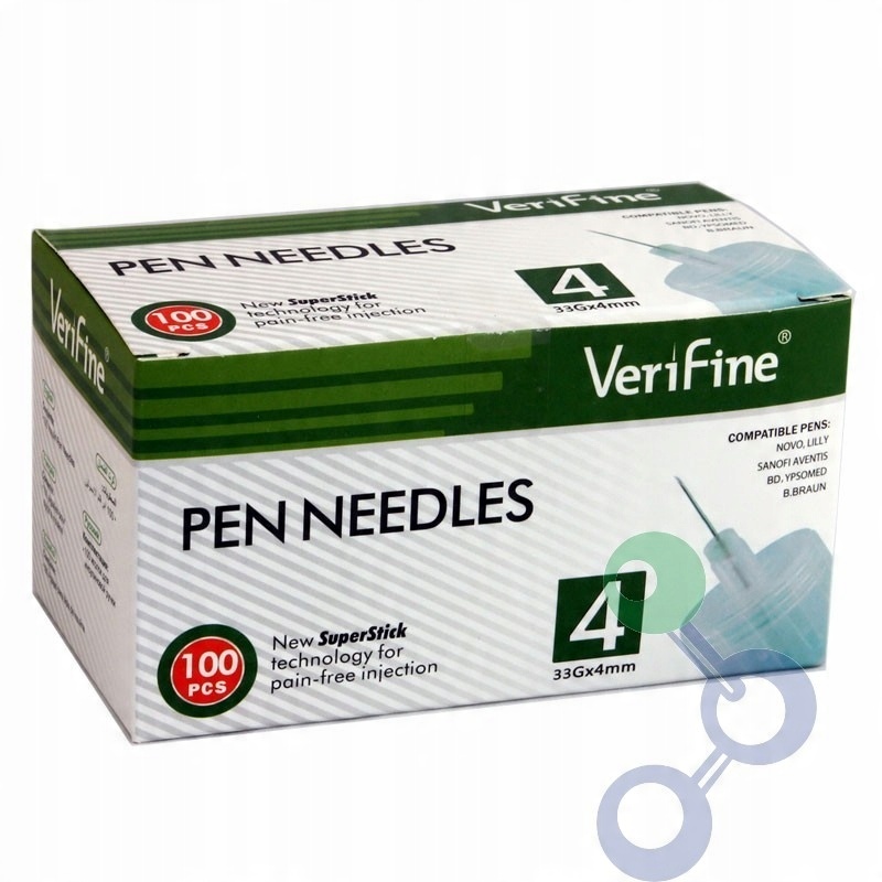 

Verifine Igły do penów 33G 0,20 x 4mm + Gratis!