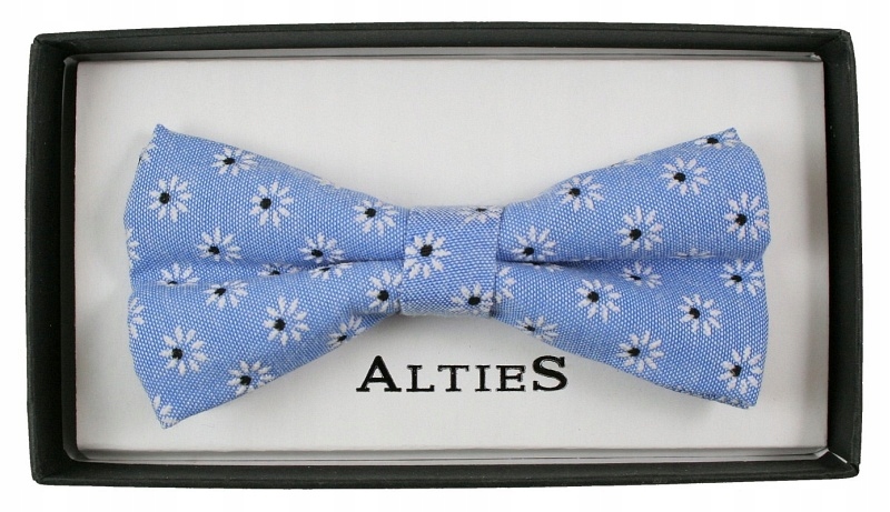 Modna mucha z poszetką - Alties Wzór dominujący kwiaty