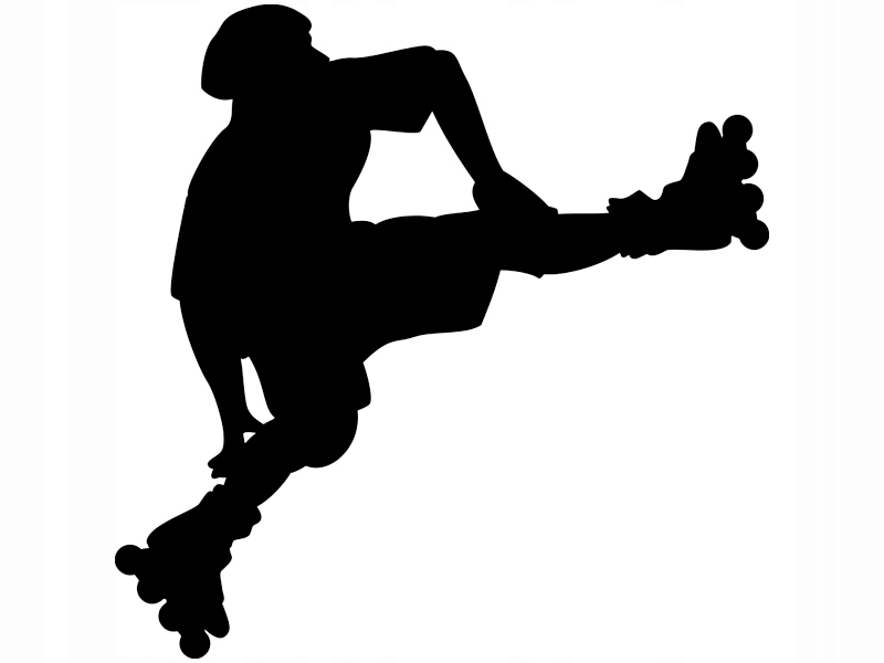 

Naklejka na ścianę Sport Rolkarz Skate 35 cm