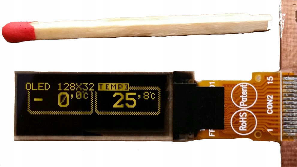 

Art Nowe Oled 128x32 3V SSD1306BZ temp. -40 +70'C