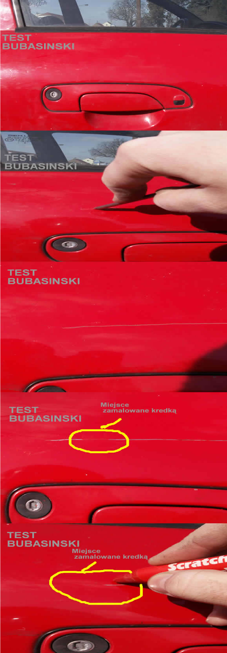 Kredka Pisak na rysy do rys do lakieru NIEBIESKA Rodzaj kredki, pisaki