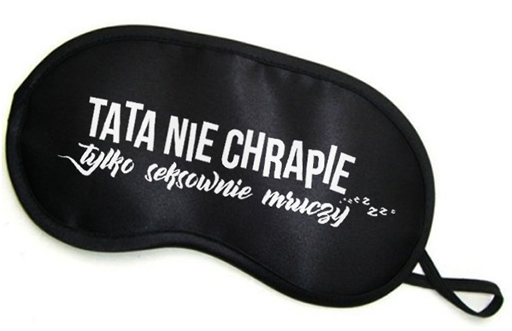 MASKA OPASKA NA OCZY CZARNA do Spania na Prezent