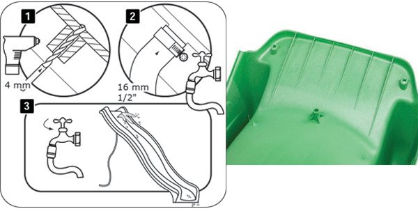 Zjeżdżalnia ogrodowa ślizg 2,5m- czerwona Kod producenta 10