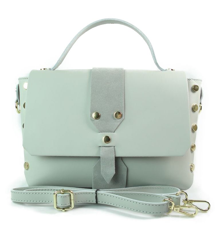 Italská kožená kabelka přes rameno Vera Pelle kufřík A5