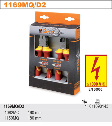 ZESTAW SZCZYPIEC W IZOLACJI BETA 1169MQ D2 1000V Mark Beta