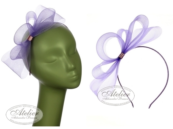 FASCYNATOR, STROIK DO WŁOSÓW opaska fioletowa Marka inna