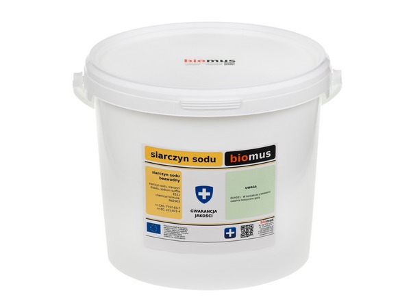 

Siarczyn Sodu bezwodny czysty 5kg Biomus
