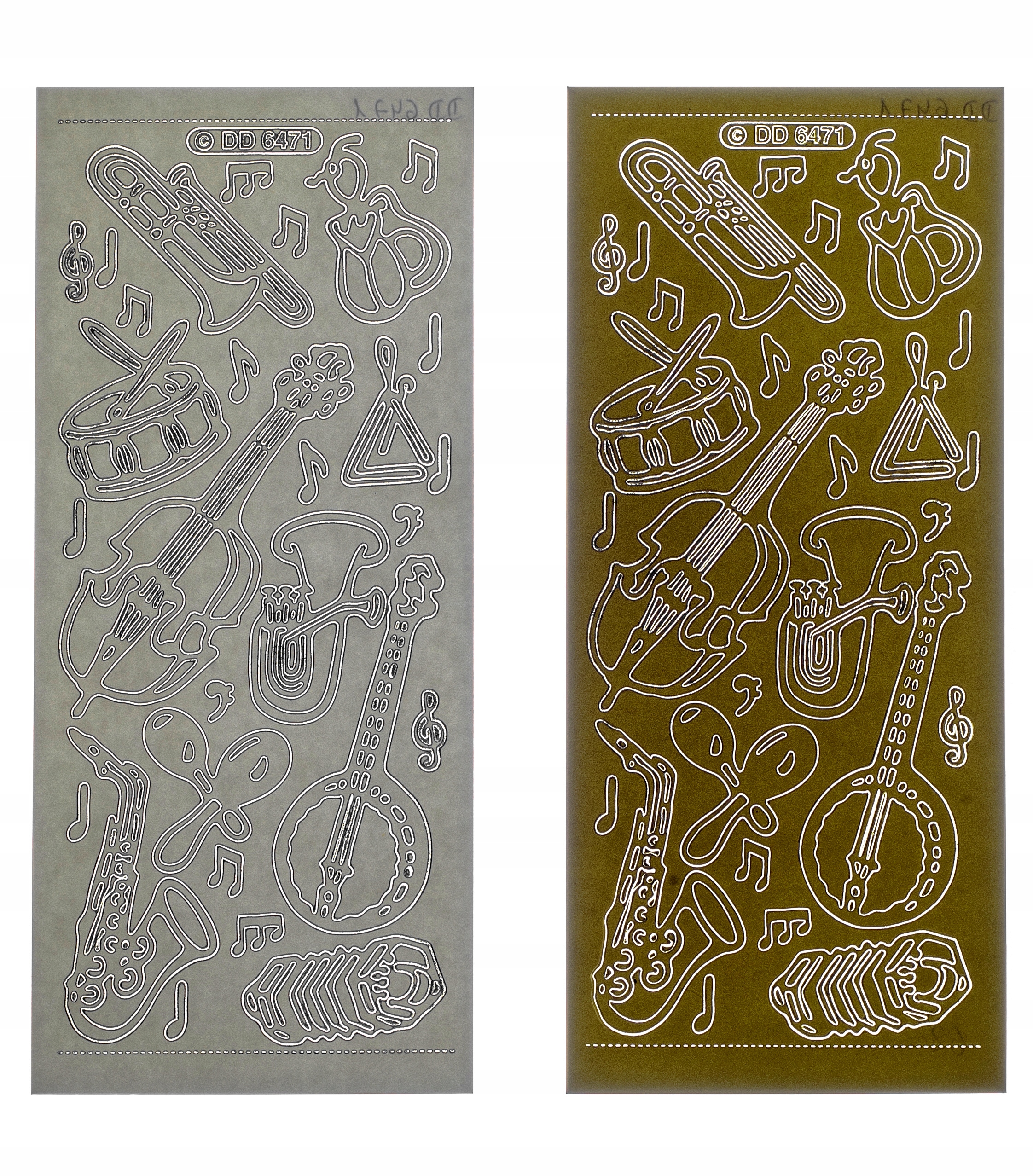 STICKERSY NAKLEJKI INSTRUMENTY nr JO-291 Kolor dominujący złoty