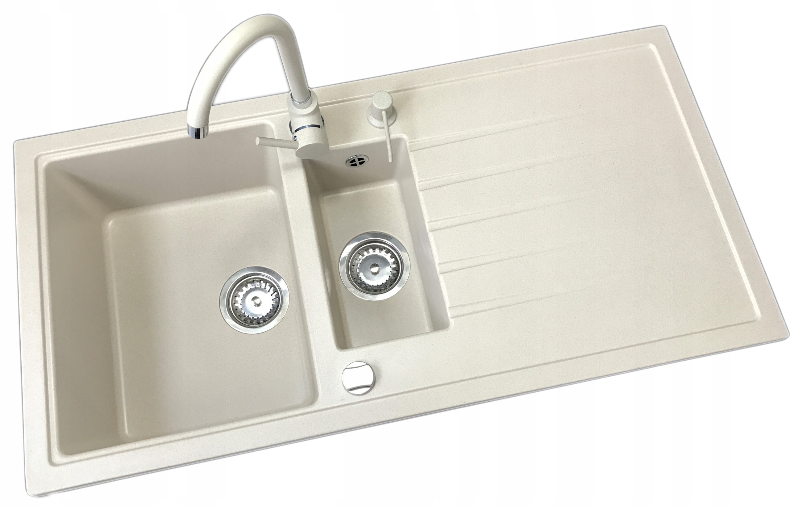 

Zlewozmywak Granitowy +Bateria +Automat 7 Kolorów