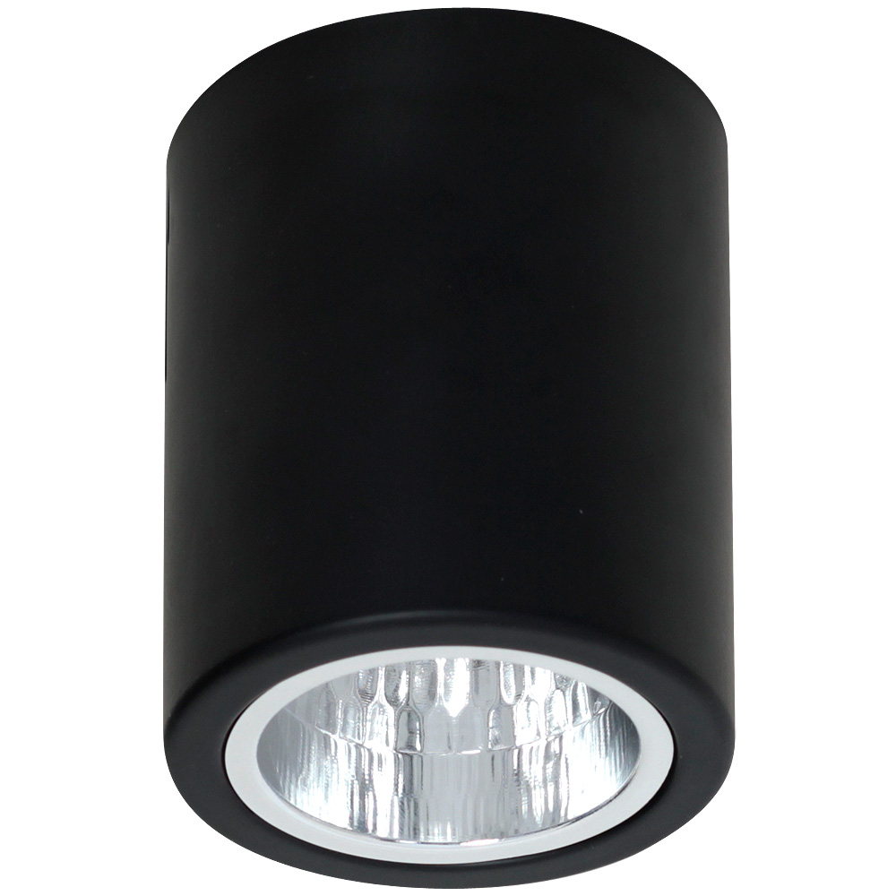 Czarny Klasyczny Spot Natynkowy LX 7237 DOWNLIGHT ROUND