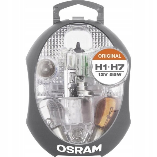 Komplet Oryginał Żarówek Samochodowych H1/H7 Osram