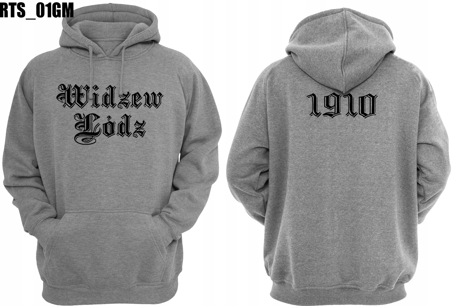 WIDZEW ŁÓDŹ bluza z kapturem 3 wzory 3 kolory L Rozmiar L