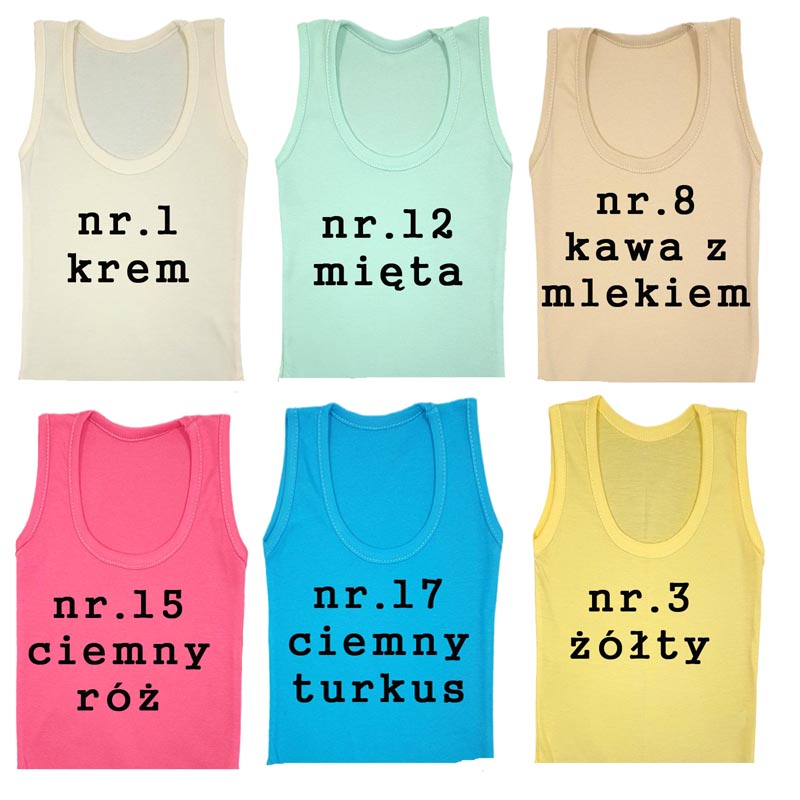 Podkoszulka na naramkach bawełna POLSKIE 80 cm Marka Inna marka