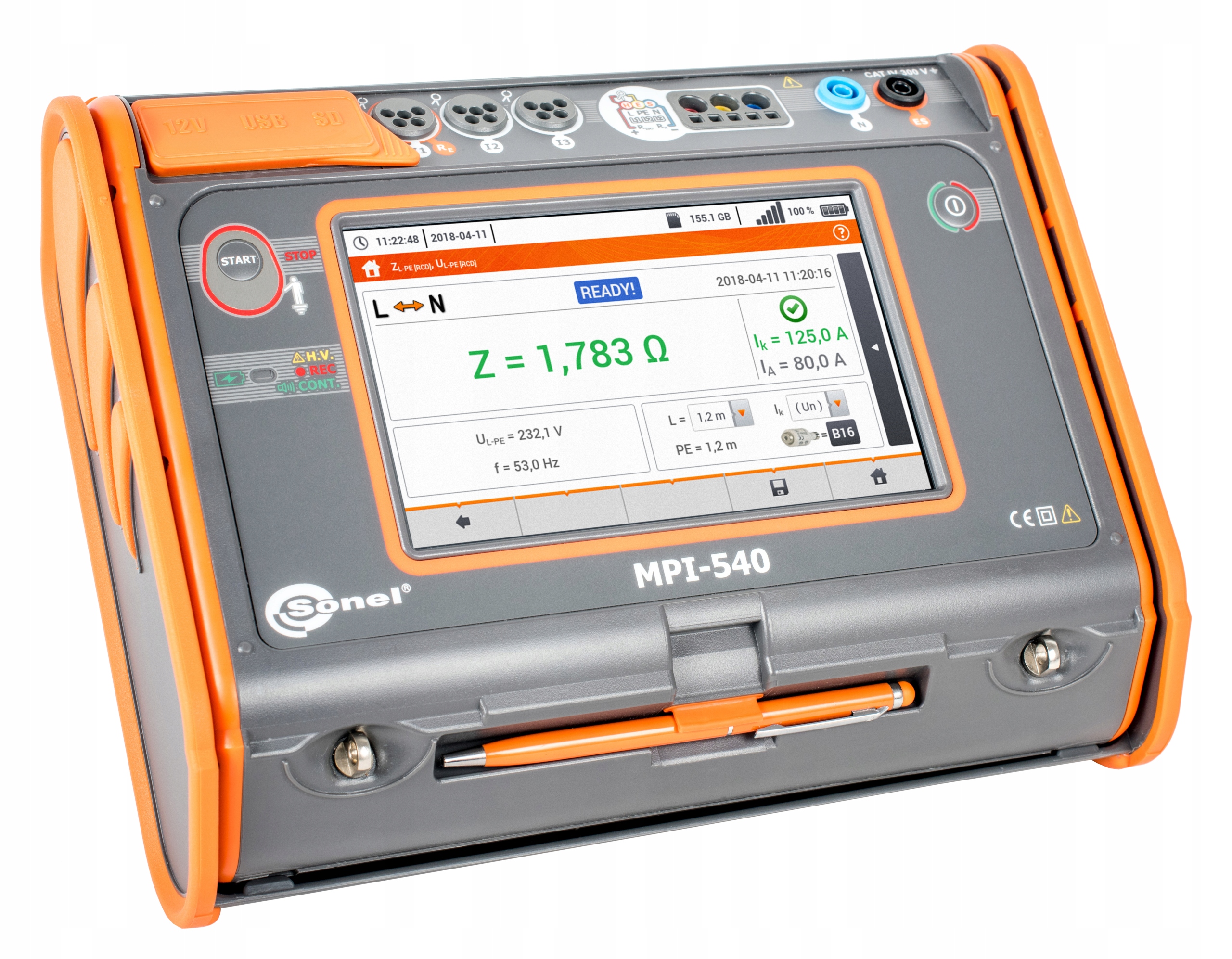 Miernik MPI-540 z cęgami 3xF3A Sonel + program PE6