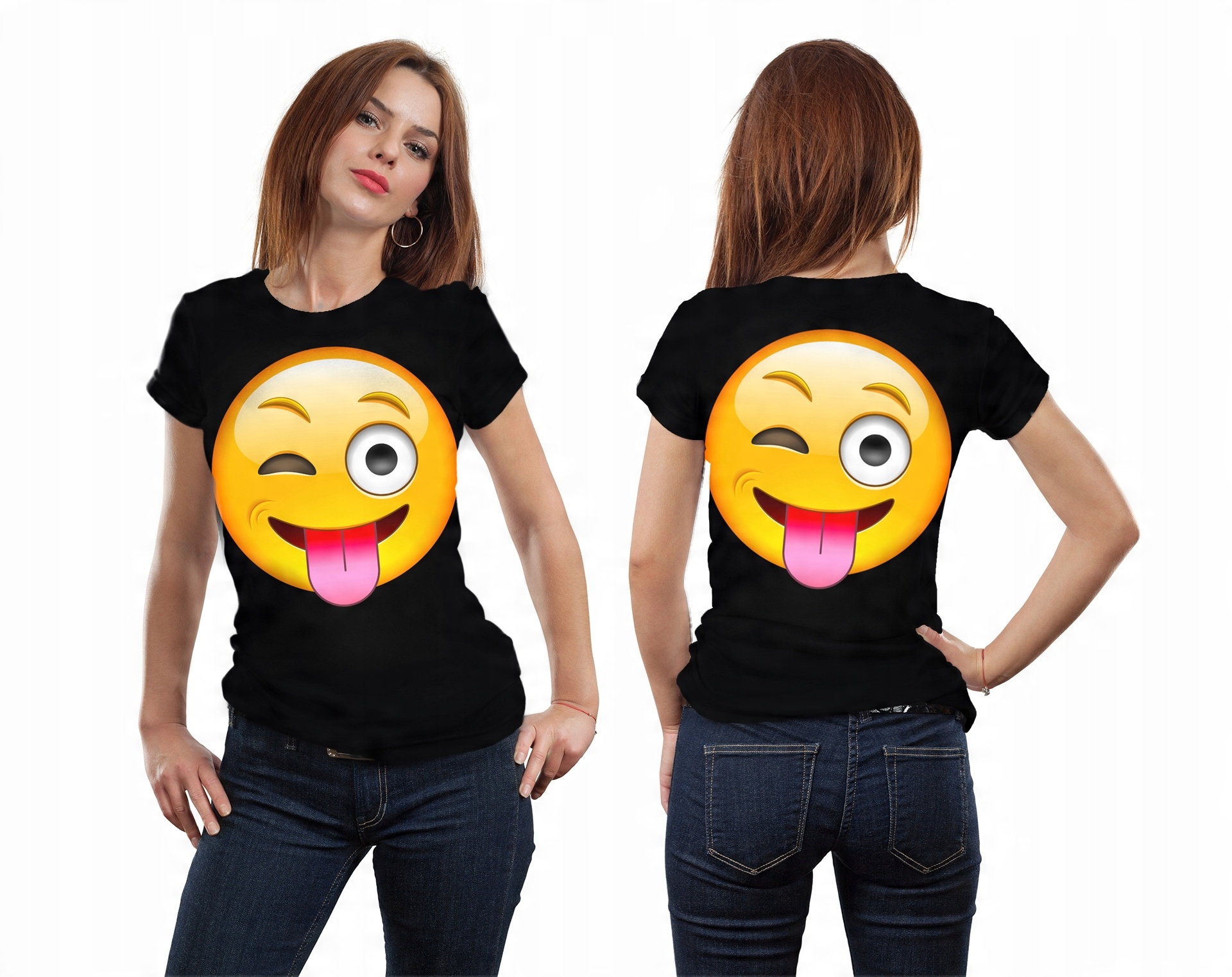 

Koszulka 3D Fullprint T-shirt Emotka M Śmieszna