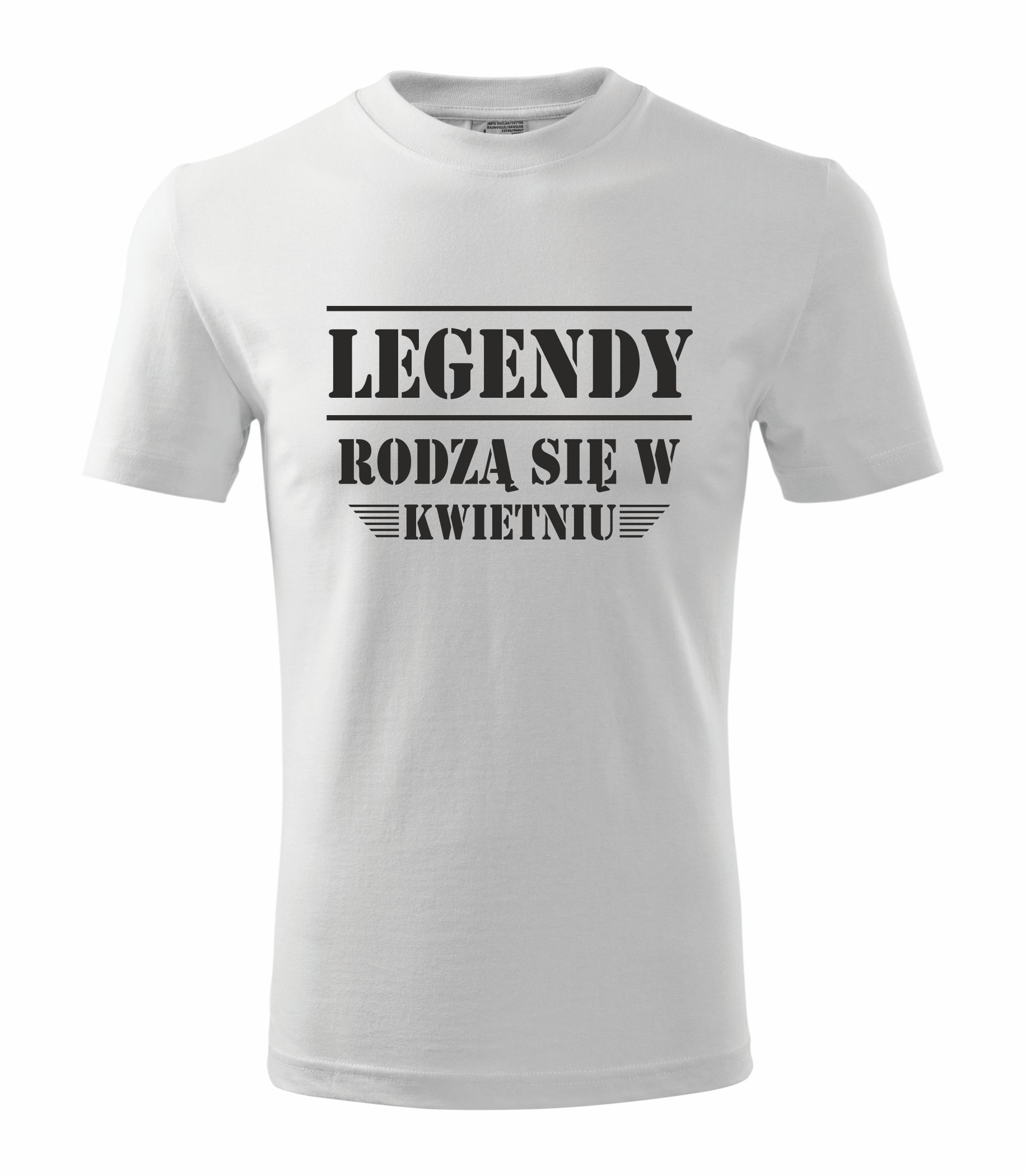 

Koszulka urodziny Legendy rodzą się w kwietniu L