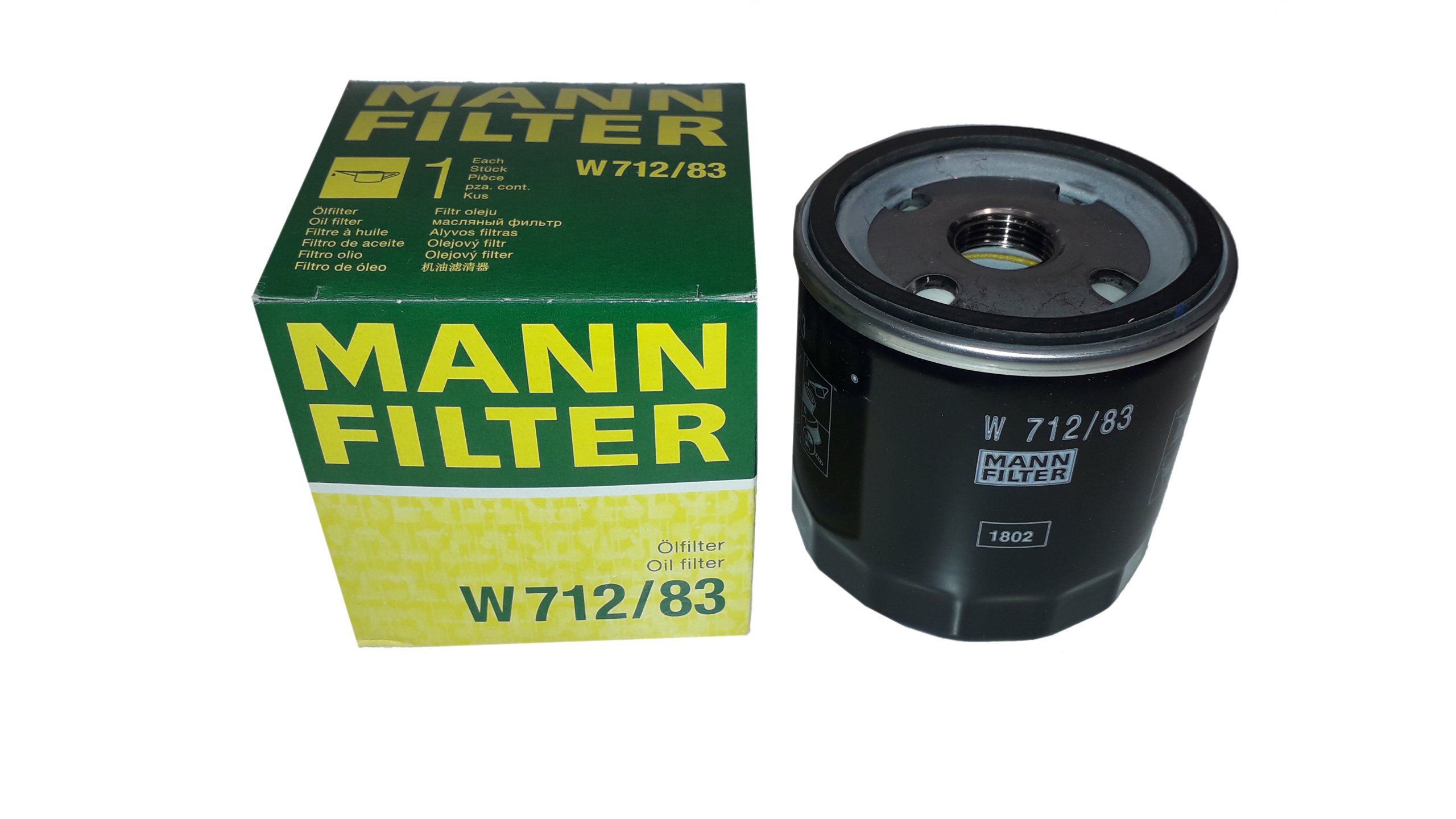 FILTR OLEJU MANN W712/83 TOYOTA AURIS YARIS LEXUS