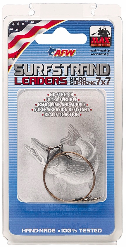

Przypon Surfstrand 7x7+Quick Link 9 kg–35 cm, Max