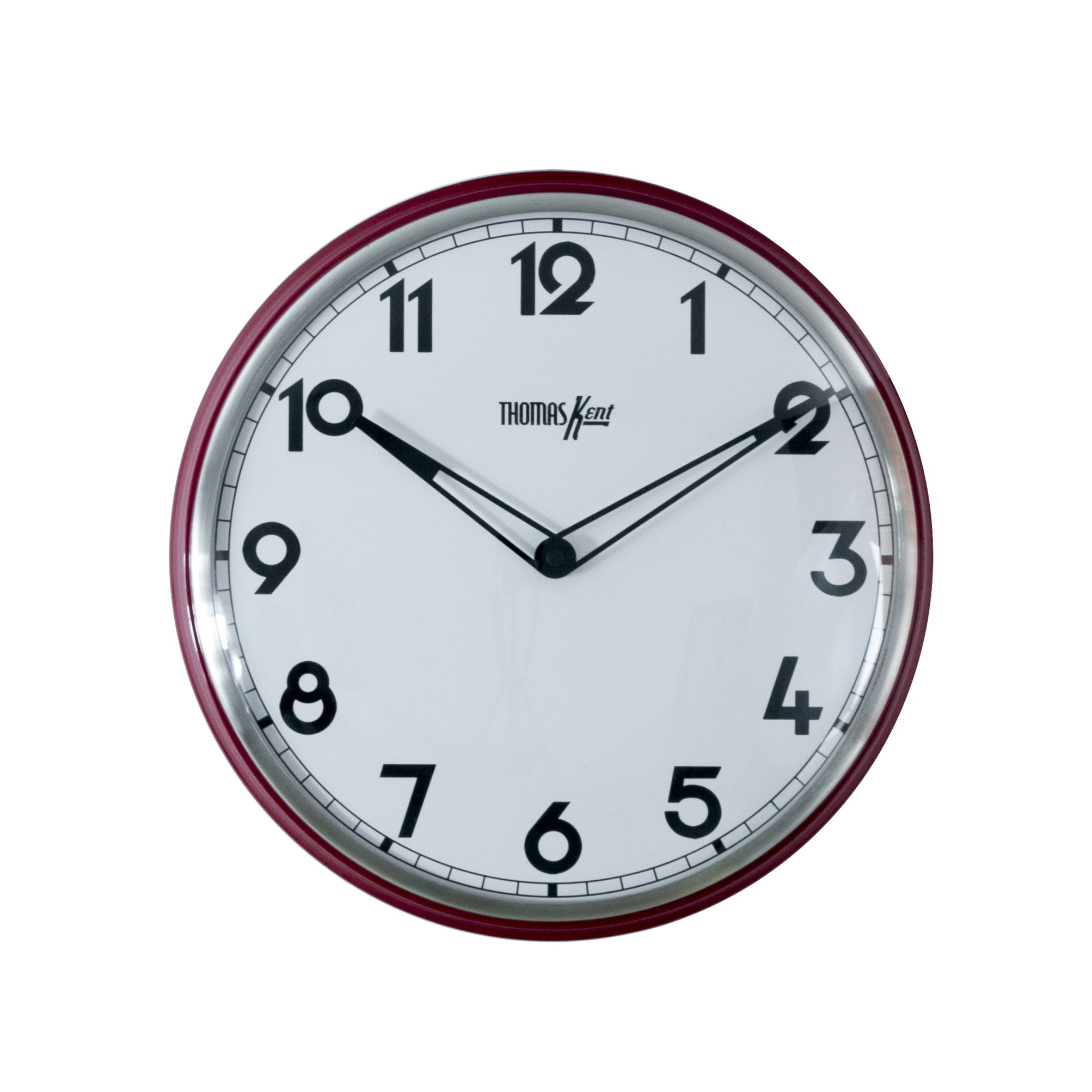 

Zegar ścienny do biura Biały Czerwona Rama 38cm