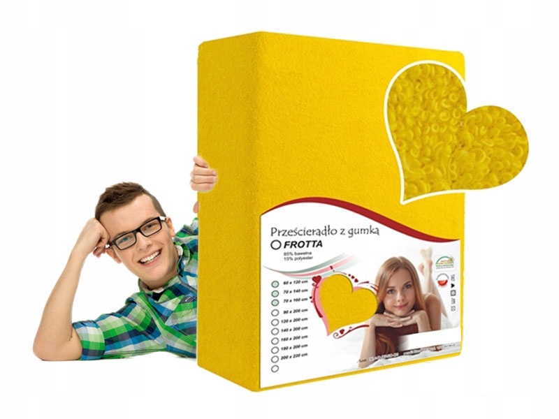 

Prześcieradło Żółte Na Łóżko Małżeńskie 200/200 CM