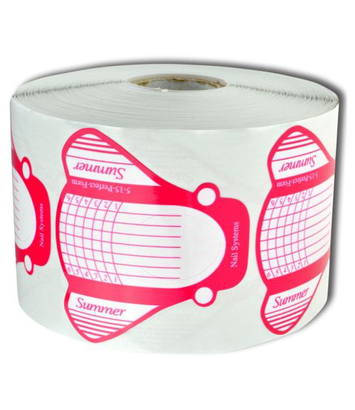 SZABLONY FORMY DO PRZEDŁUŻANIA PAZNOKCI 50 szt RÓŻ Kod producenta 12