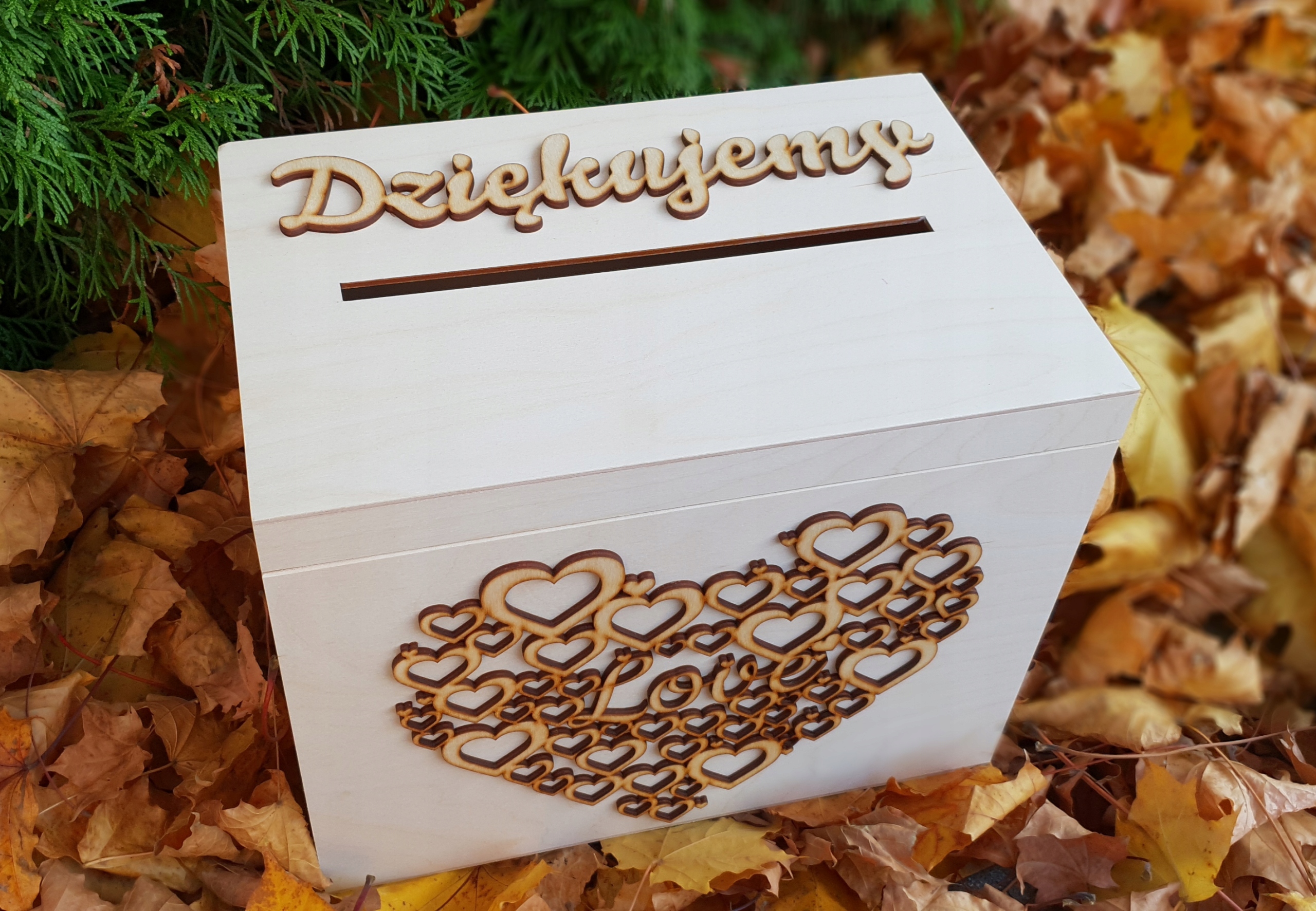 KOMPLET PUDEŁKO NA KOPERTY + NA OBRĄCZKI ŚLUB MECH Kod producenta 123456