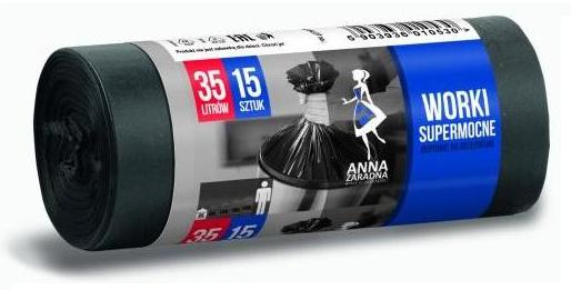 

Worki na śmieci Anna Zaradna 35 l x 15 szt czarne