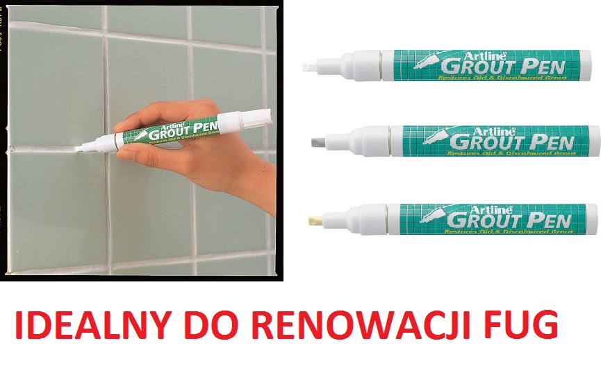 MARKER pisak do RENOWACJI FUG trwały 3 KOLORY TOMA Marka Toma