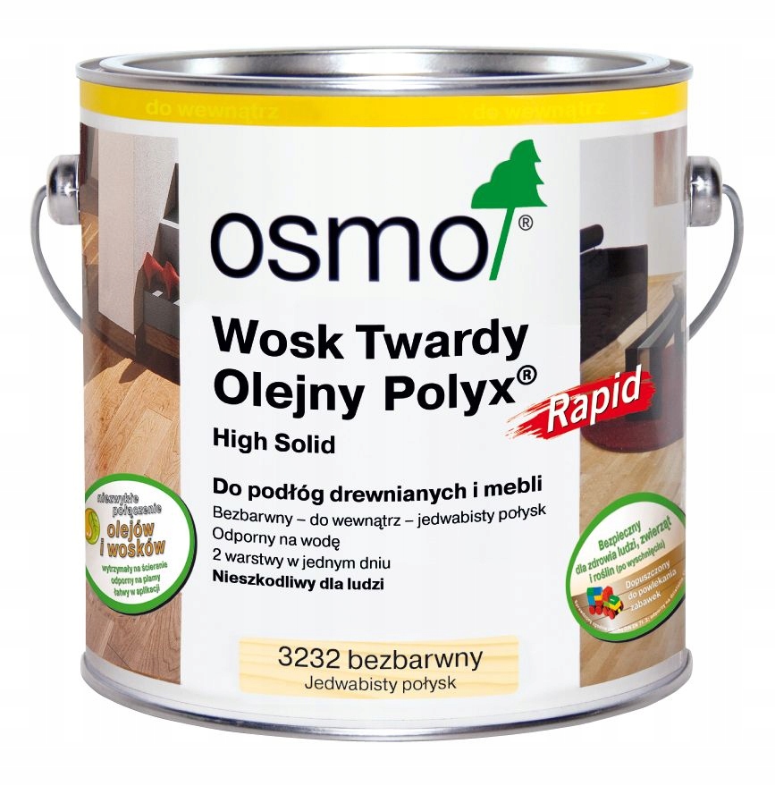 Osmo Wosk Twardy Olejny 3232 J. Połysk Rapid 0,75L