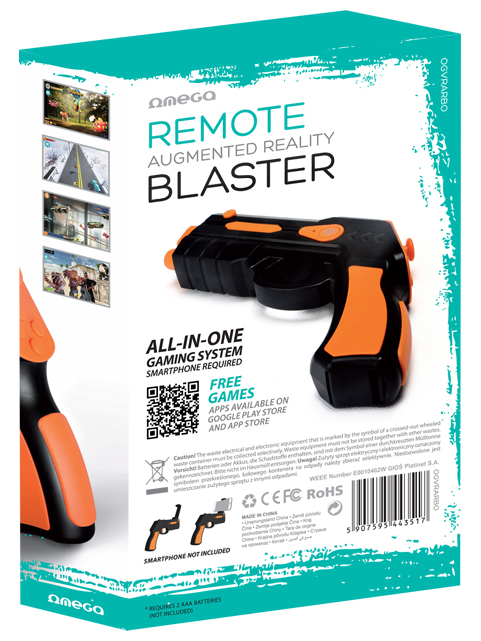 Pistolet do smartfona REMOTE AUGMENTED REALITY GUN Marka Omega