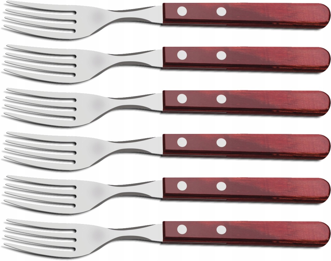 Tramontina 6 x Steaková vidlička 21 cm Bordo Polywood