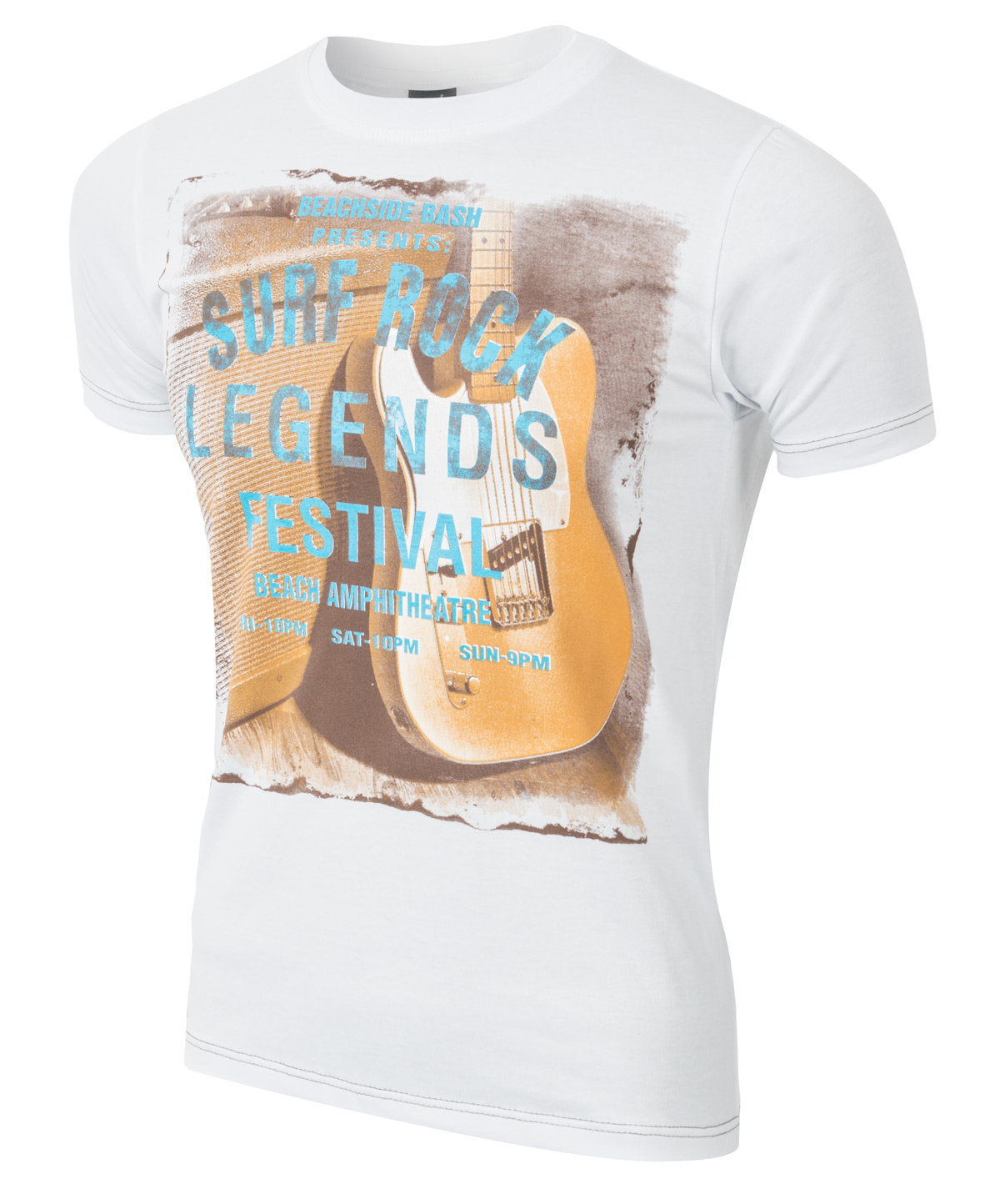 

T-shirt Koszulka Koszulki Męskie Surf r S biały