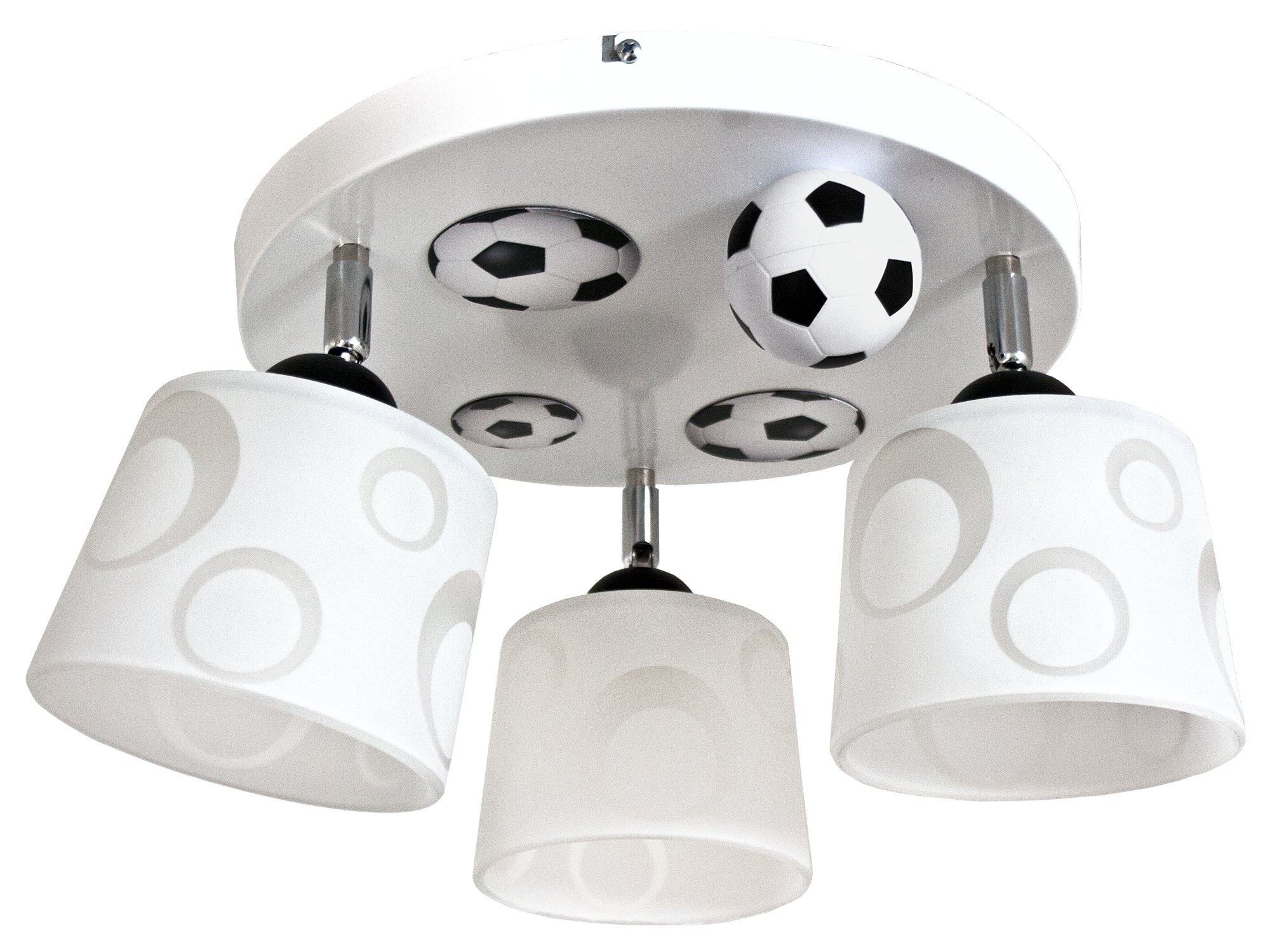 

Ciekawa Lampa sufitowa Mundial 3 biała można Led