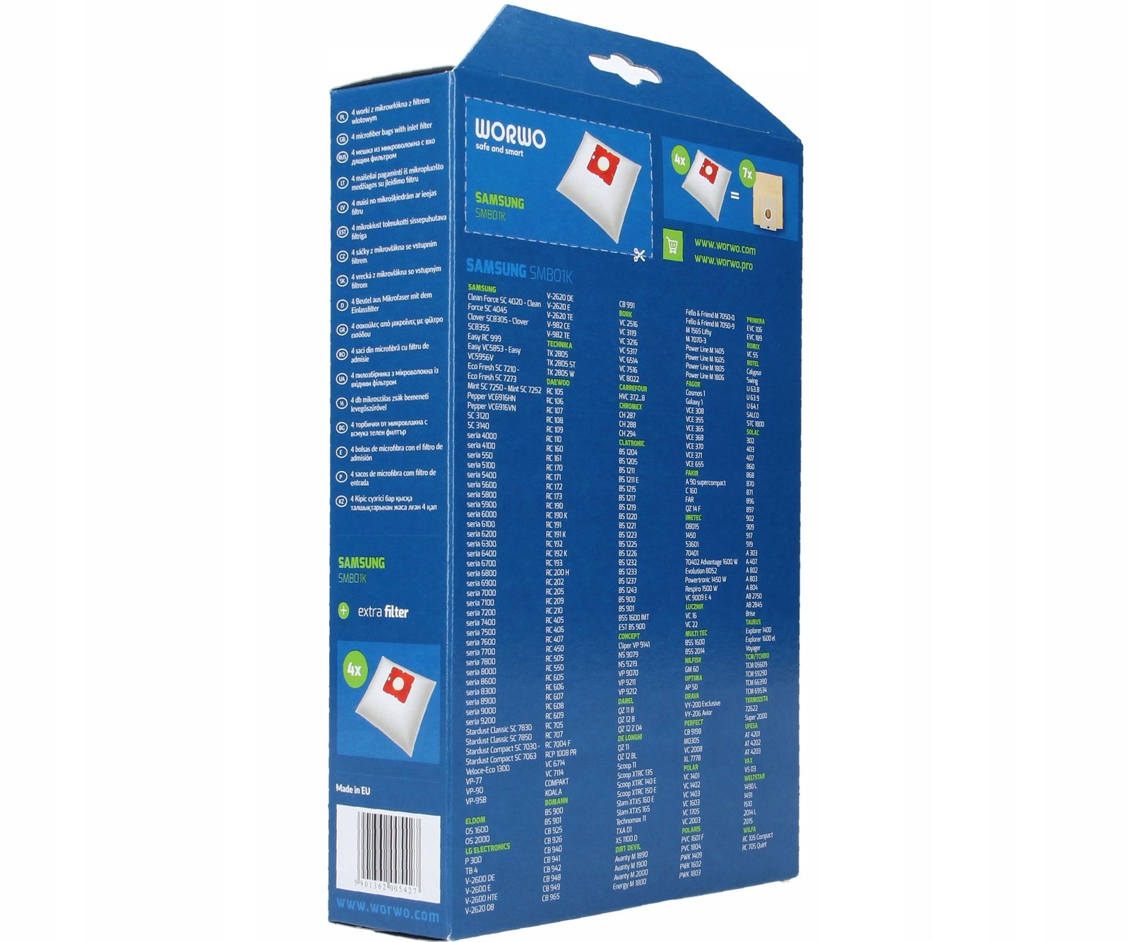 Worki do odkurzacza SAMSUNG SC5660 SC5610 SC5611 Model SMB01K