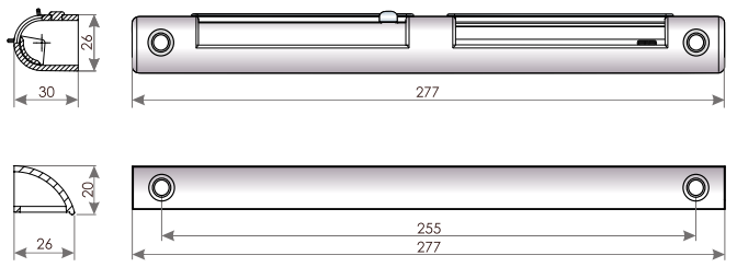 Nawiewniki do okna okien VENTEC VT 601 CIEMNY BRĄZ Marka Ventec