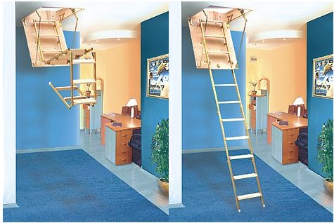 Schody strychowe 80x60 60x80 H=260 Klapa-36 U=0,96