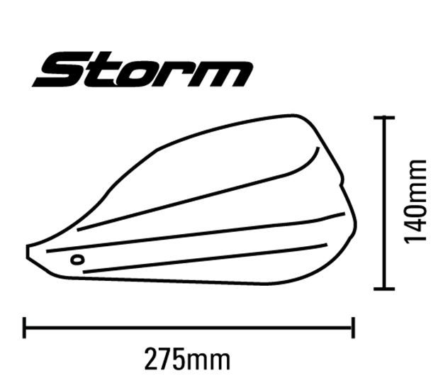 Osłony dłoni STORM BARKBUSTERS białe STM-003 EAN (GTIN) 0722301244043