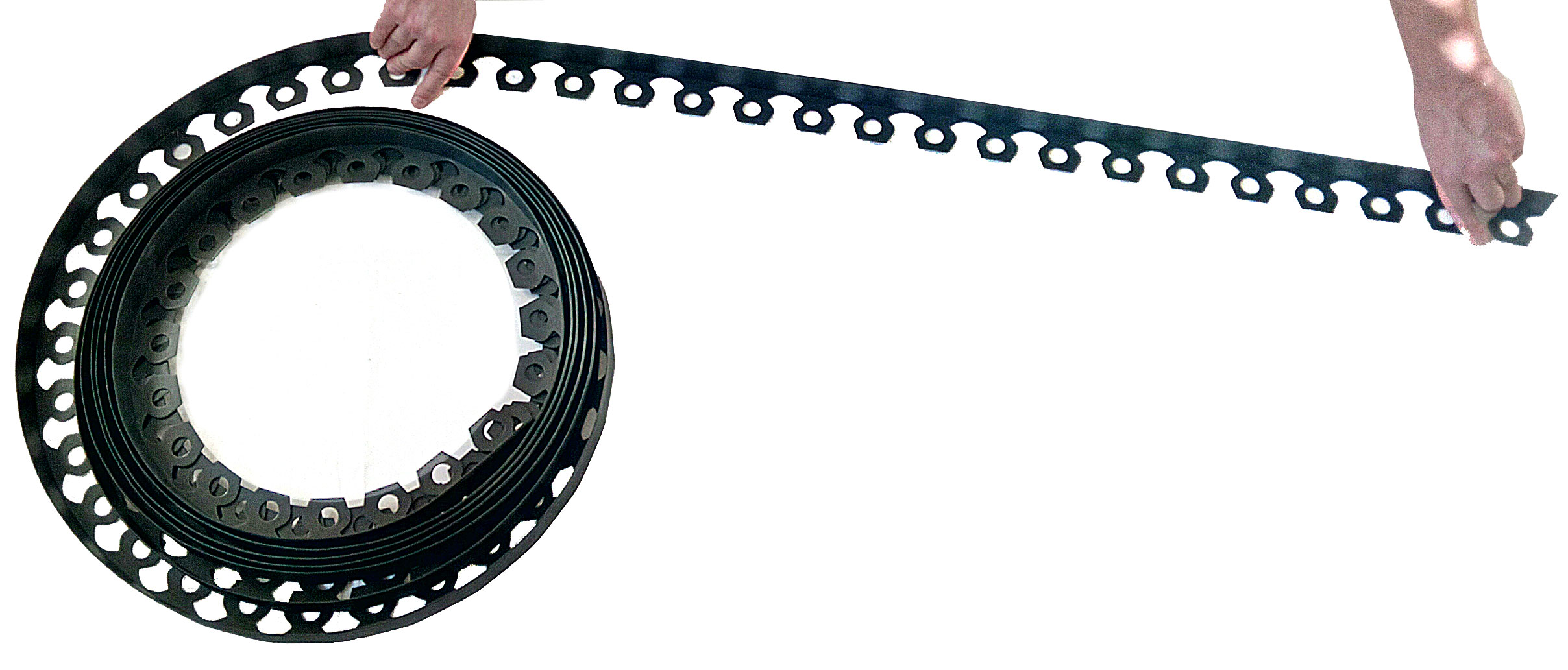 AL13 OBRZEŻE GARDENER BRĄZOWE 4cm x 10m + 20szt. kotw. Wysokość produktu 4 cm