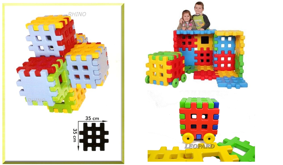 OGROMNE MEGA KLOCKI WAFLE EDUKACYJNE TANIO 35X35 EAN (GTIN) 5904913543232