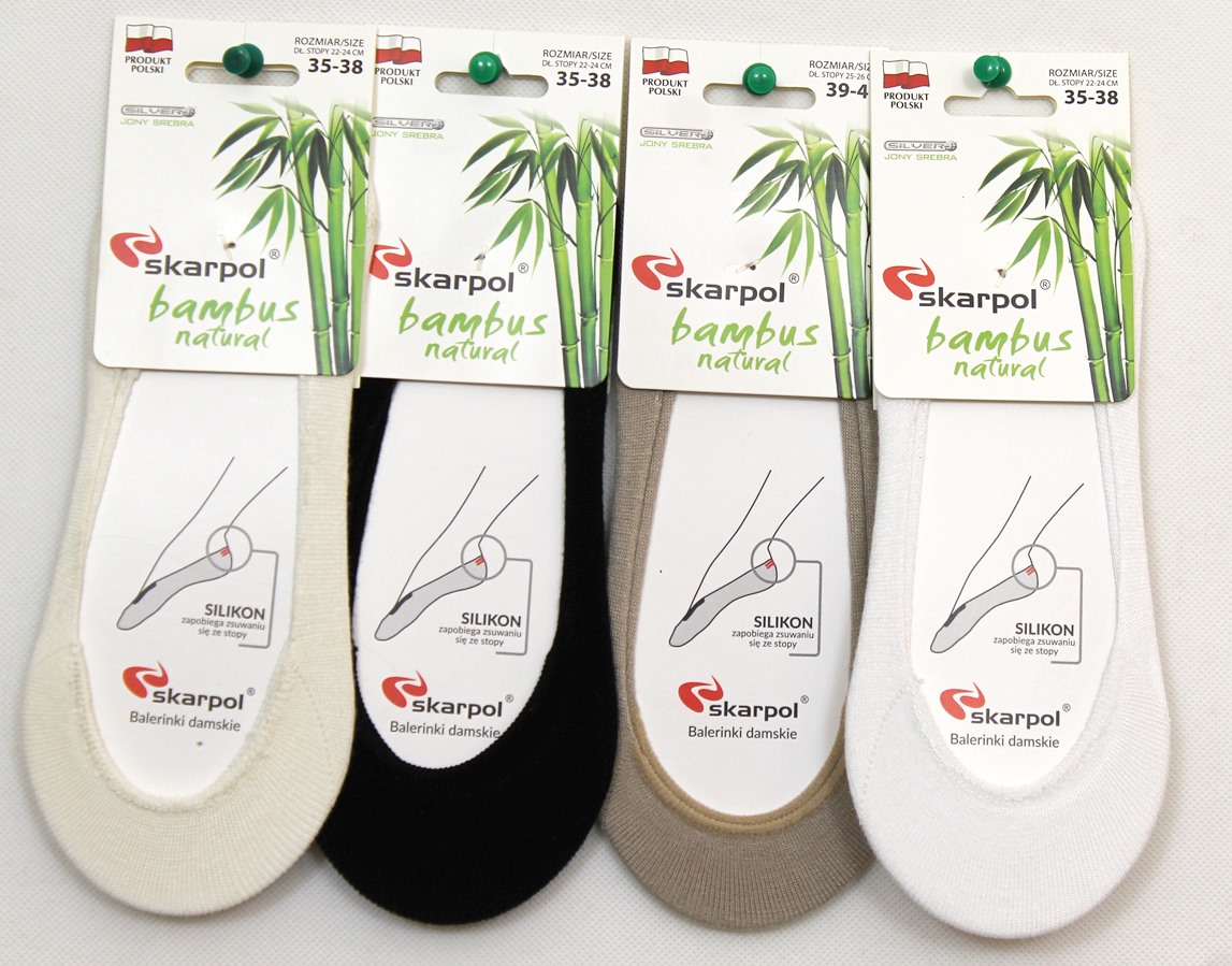 

Stopki Bambusowe Jony Srebra Silikon Na Pięcie