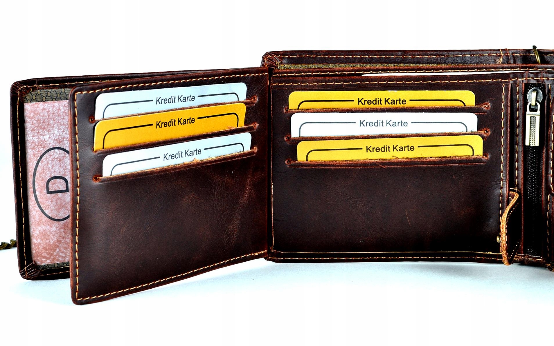 G3-20 ROCKOWY MŁODZIEŻOWY MĘSKI PORTFEL ŁAŃCUCH !! Marka inna