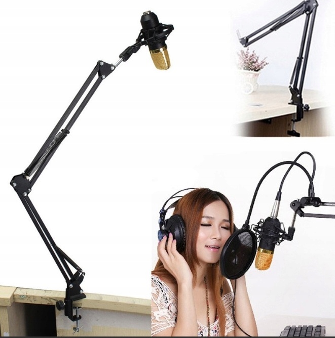 BIURKOWY STATYW MIKROFONOWY RADIOWY STOŁOWY UCHWYT Rodzaj ramię biurkowe